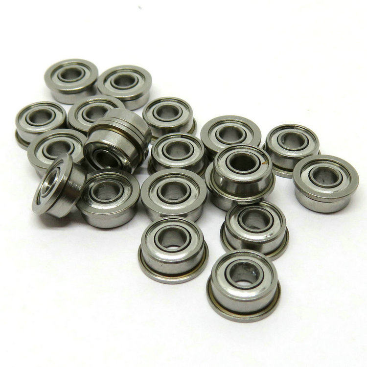 SFR2-5ZZ Stainless Steel Miniature Flanged Ball Bearing 1/8 x 5/16 x 9/64 inch